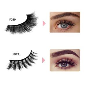 HANDAIYAN 3D Mink Hair False Eyelashes 2 Sets